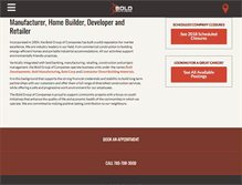 Tablet Screenshot of bolddevelopments.com